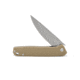 3V Gear Tan React Folding Knife - Grooved G10/Stone Washed, tan-react-folding-knife-grooved-g10-stone-washed