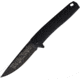 3V Gear We The People React Folding Knife, 3.75in Closed, 3in, 8Cr14MoV, Black Coated Blade, Black Grooved G10 Handle, VVV-GB-BC-PEOPLE