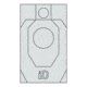 Infinite Defense IDPA Infinity Target - Single 014890A2, Sillhouette, ID-IDPA-SIL-WH
