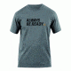 5.11 Tactical Always Be Ready Logo T Shirt - Charcoal - M 41006AZ-018-M