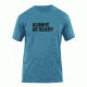 5.11 Tactical Always Be Ready Logo T Shirt - Mineral Blue - M 41006AZ-766-M