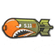 5.11 Tactical Bombs Away Patch, Green, One Size 81516-194-1 SZ