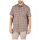 5.11 Tactical Carson Plaid Short Sleeve Shirt, Stone Plaid - 71394-417-XS