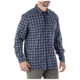 5.11 Tactical Echo Long Sleeve Shirt, Peacoat Plaid, Medium, 72494-810-M