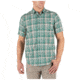 5.11 Tactical Hunter Plaid Short Sleeve Shirt - Men's, Dusty Sage Plaid, Medium, Short, 71374-819-M