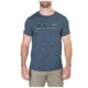 5.11 Tactical Legacy Blue Flag Short Sleeve Tee - Mens, Navy Heather, 2XL, 41191AAZF-749-2XL