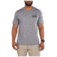 5.11 Tactical Locked And Logoed Short Sleeve Tee - Men's, Grey Heather, Small, 41191YM-097-S