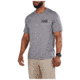 5.11 Tactical Locked And Logoed Short Sleeve Tee - Men's, Grey Heather, Small, 41191YM-097-S