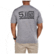 5.11 Tactical Locked And Logoed S/S Tee - Mens, Grey Heather, M, 41191YM-097-M