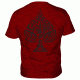 5.11 Tactical Logo T Shirt Sleeve Ace Of Blades, Cardinal, XL 41006CF-470-XL