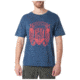 5.11 Tactical Patriot Shield Short Sleeve Tee - Mens, Navy Heather, 2XL, 41191IWW-749-2XL