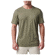 5.11 Tactical PT-R Charge Short Sleeve Top 2.0 - Men's, Sage Green Heather, Small, 82128-824-S