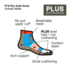 5.11 Tactical 3-Pack PT-R Plus Ankle Socks - Men's, Black, Medium, 10048-019-M
