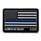 5.11 Tactical Thin Blue Line Woven Patch - Unisex, Black, 1 SZ, 81298-019-1 SZ
