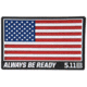5.11 Tactical USA Patch - Unisex, Red, 1 SZ, 81024-460-1 SZ