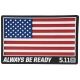 5.11 Tactical USA Patch, Red, 1 SZ, 81024-460-1 SZ