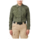 5.11 Tactical Flex-Tac TDU Ripstop Long Sleeve Shirt - Womens, TDU Green, Large, 62081-190-L