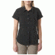 5.11 Tactical Womens Freedom Flex Woven Short Sleeve Shirt, Black, S 61311-019-S