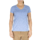 5.11 Tactical Womens Zig Zag V-Neck Shirt, Skyway, XS 61306-751-XS