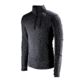 Forloh Deep Space Half Zip Long Sleeve Tops - Mens, Black, XL, 10531-BB-XL