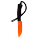Montana Knife Company Stoned Goat Fixed Blade Knives, 5.625 inch, 52100 Ball Bearing Steel, Fixed Blade, Paracord Handle, Blaze Orange Cerakote, 7.875 inch, MKC-000433