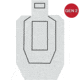 Infinite Defense Gen 2 Infinity Target - Single 30D49450, Silhouette, ID-USPSA-WH-SIL