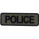 5IVE STAR GEAR Morale Patch,Police,6x2,Olive Drab/Black 6618000