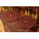 Old Southern Brass 12 Gauge Style Leather Coasters - Set of 2 B9293015, OSB-COAST-12G