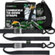 Rhino USA 1.5 x 8 Cambuckle Tie-Down Straps 2-Pack A4566D83, Orange, RNO-CAMSOFT-ORG