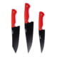 Montana Knife Company Mkc Culinary Set Magnacut Stainless Steel Kitchen Knives G-10 Handle, Red, 3 per Pack, MKC-000429