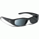 7 Eye Active Lifestyle Sunglasses Kristin, SharpView Gray PC Lens, Glossy Black Frame, S-L, Women, 880541