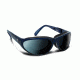 7 Eye Air Shield Diablo Sunglasses,SharpView Polarized Gray Lens,Sinister Blue Frame,M-L 170453