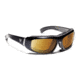 7 Eye Air Shield Sunglasses Bali,SharpView Polarized Copper Lens,Glossy Black Frame,S-M 180554