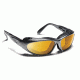 7 Eye Cape AirShield Sunglasses,Charcoal Frame,SharpView Yellow Lens,S-L 190343