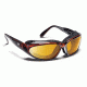 7 Eye Cape AirShield Sunglasses,Dark Tortoise Frame,SharpView Yellow Lens,S-L 190643