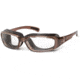 7 Eye Churada AirShield Sunglasses,Brown Crystal Frame,SharpView Clear +2.50 Reader Lens,S-M 164440F