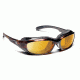 7 Eye Churada AirShield Sunglasses,Dark Tortoise Frame,SharpView Yellow Lens,S-M 160643