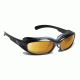 7 Eye Churada AirShield Sunglasses,Matte Black Frame,SharpView Yellow Lens,S-M 160143
