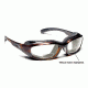 7 Eye Churada AirShield Sunglasses,Dark Tortoise Frame,SharpView Clear +2.50 Reader Lens,S-M 160640F