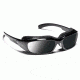 7 Eye Churada Sunglasses, DARKshift Extra Dark Photochromic Lens, Glossy Black Frame, S-M 160516