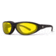 7 Eye Cyclone AirShield Sunglasses,Matte Black Frame,SharpView Yellow Lens,S-L 200143