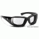7 Eye Taku Plus/ SharpView Clear +2.00 Reader Sunglasses, Glossy Black Frame, S-L 270540D