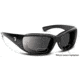 7 Eye Taku Plus/ SharpView Gray +2.50 Reader Sunglasses, Glossy Black Frame, S-L 270541F