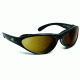 7 Eye Viento AirShield Sunglasses,Glossy Black Frame,SharpView Polarized Copper Lens,S-M 150554