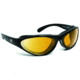 7 Eye Viento AirShield Sunglasses,Glossy Black Frame,SharpView Yellow Lens,S-M 150543