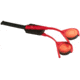 A handheld clay disc thrower. 