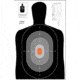 A silhouette paper target. 