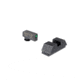Ameriglo Optics Compatible Tritium Handgun Sight Set for Glock Flat Black .295 Rear 1L Tall Green with Black .220 Front 3030BDA5, GL-880