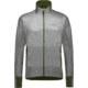 GOREWEAR Drive WINDSTOPPERR Running Jacket Mens in Lab Gray/Utility Green Large Slim fit Windproof B17E7CE8, 100843-BFBH-XL