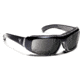 7 Eye 7eye Air Shield Sunglasses Bali, Sharp View Clear PC Lens, Glossy Black Frame, M , Men 180540